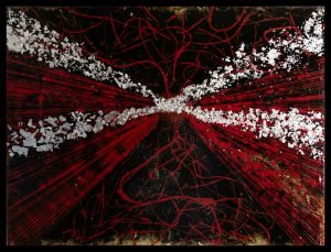 New Yor Gebäude abstrakt von unten geschaut