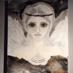 Engel mit echtem Engelsfederkranz